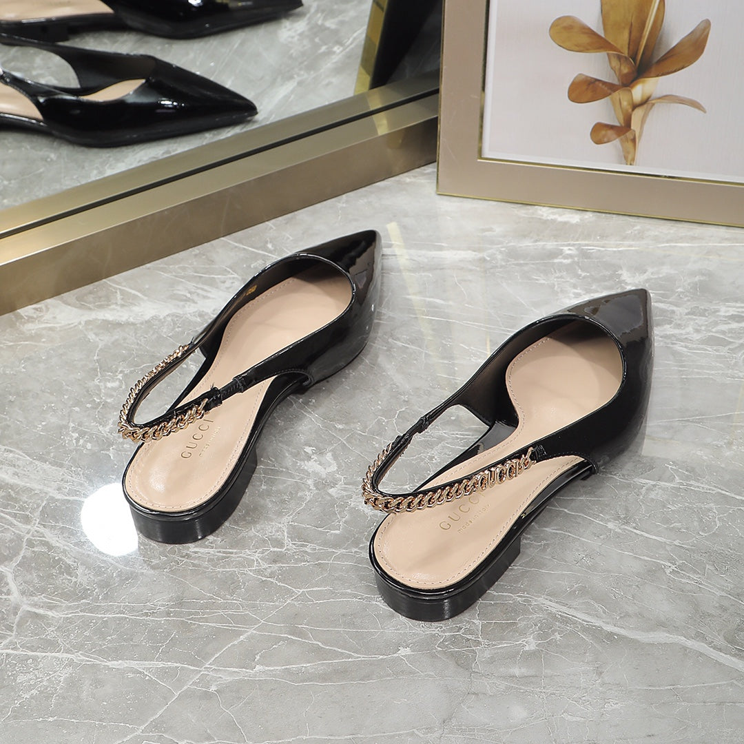 GG Signoria Ballet Flat Black