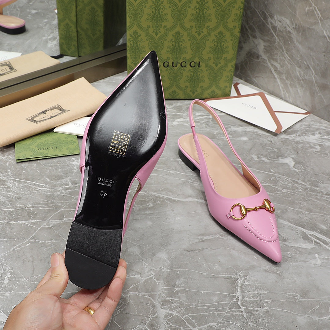 GG Flat Sandals pink