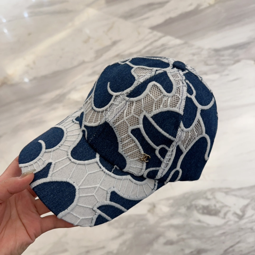 LACE FLORAL BASEBALL HAT 672632