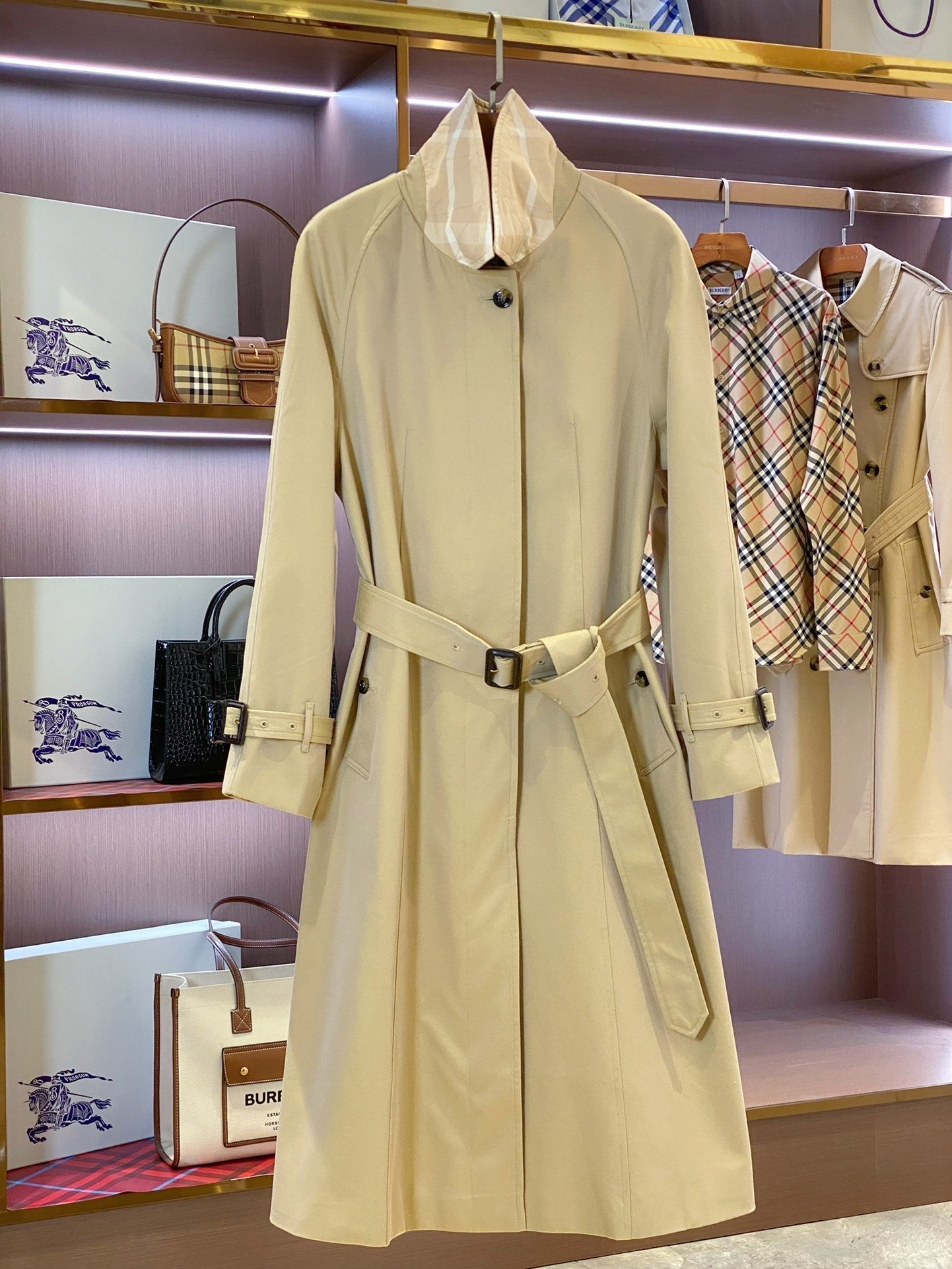 Burberry Style Long Coat – Style 156