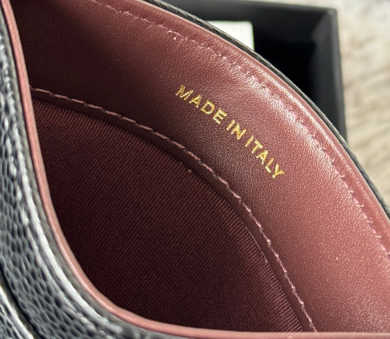 CHANEL 25S CARD HOLDER 11 IN BLACK CAVIAR GOLD HARDWARE