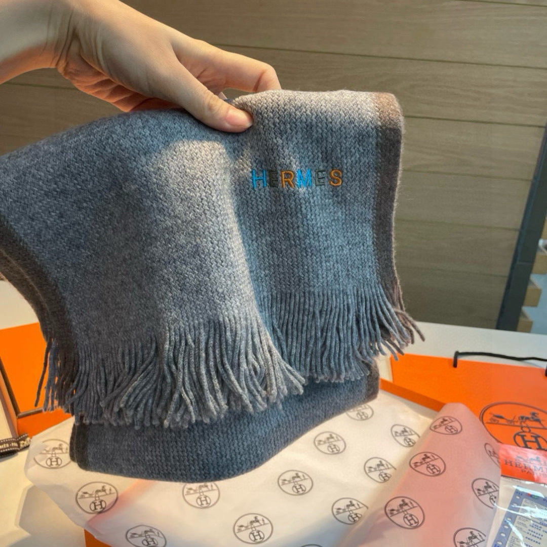 HERMES 25S SCARF 180 IN CASHMERE 989879