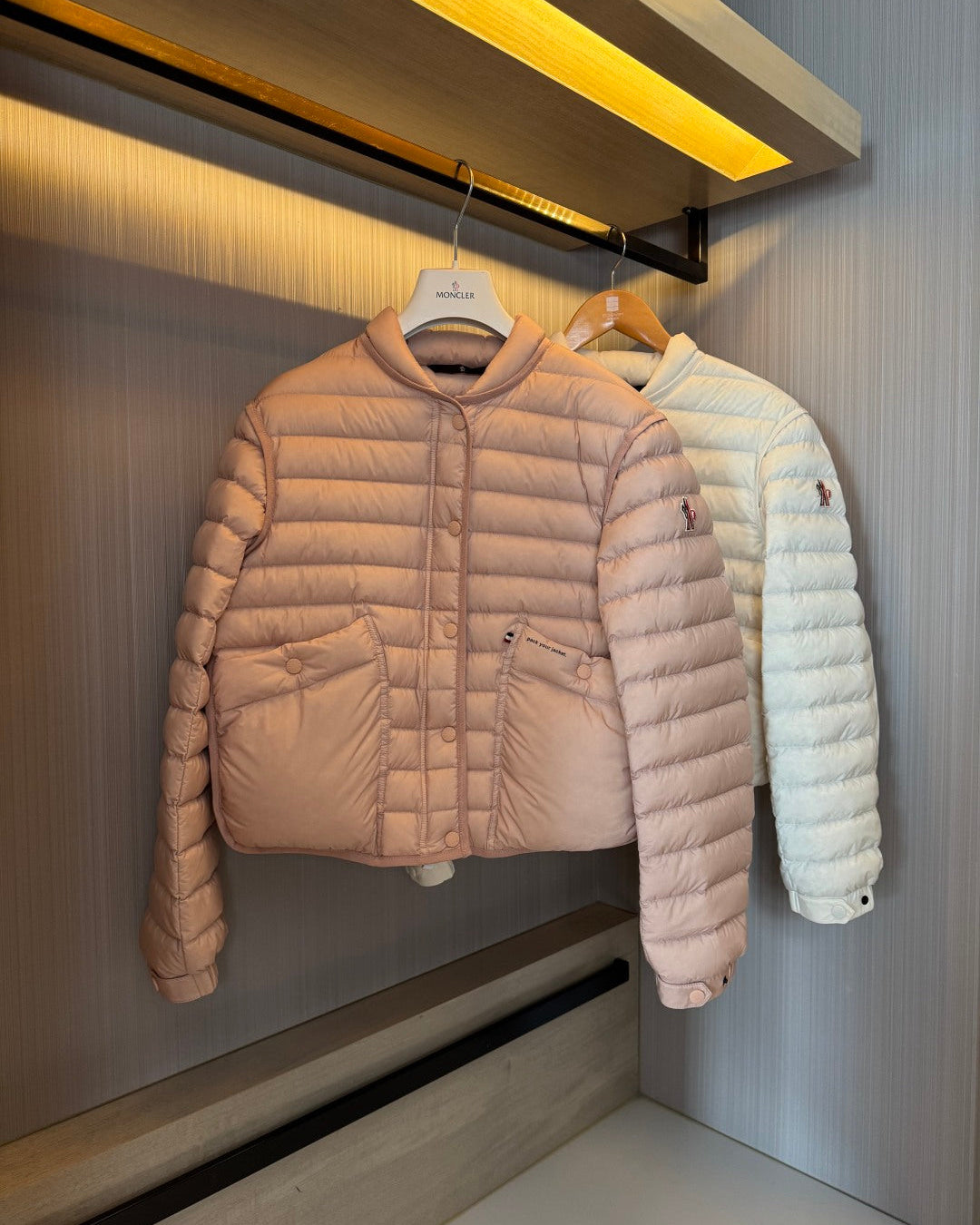 Women's Moncler Lightweight Puffer Jacket Brown Color-Style240