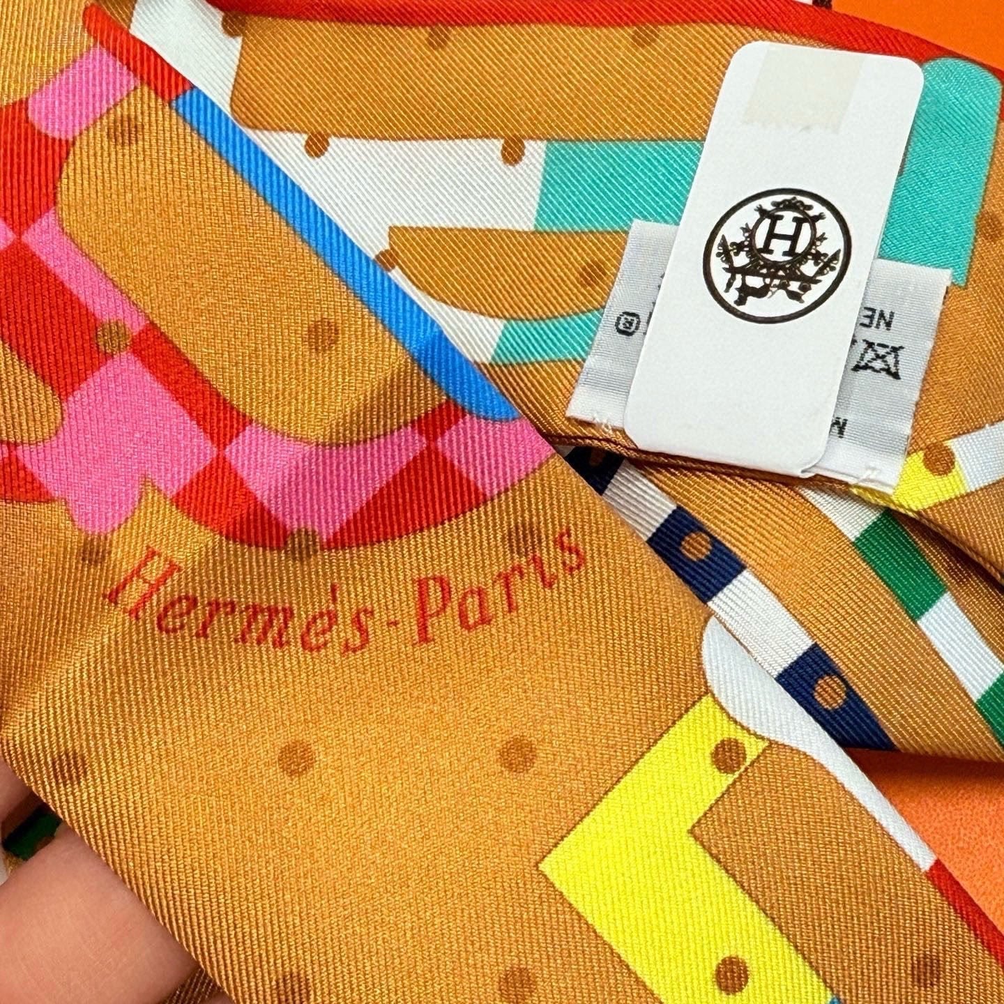 HERMES 25S SCARF TWILLY 86 IN SILK 987339