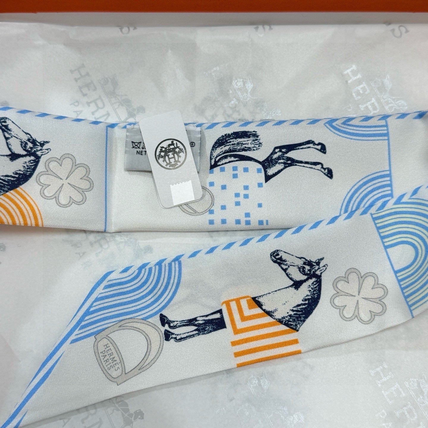 HERMES 25S SCARF TWILLY 86 IN SILK 987342