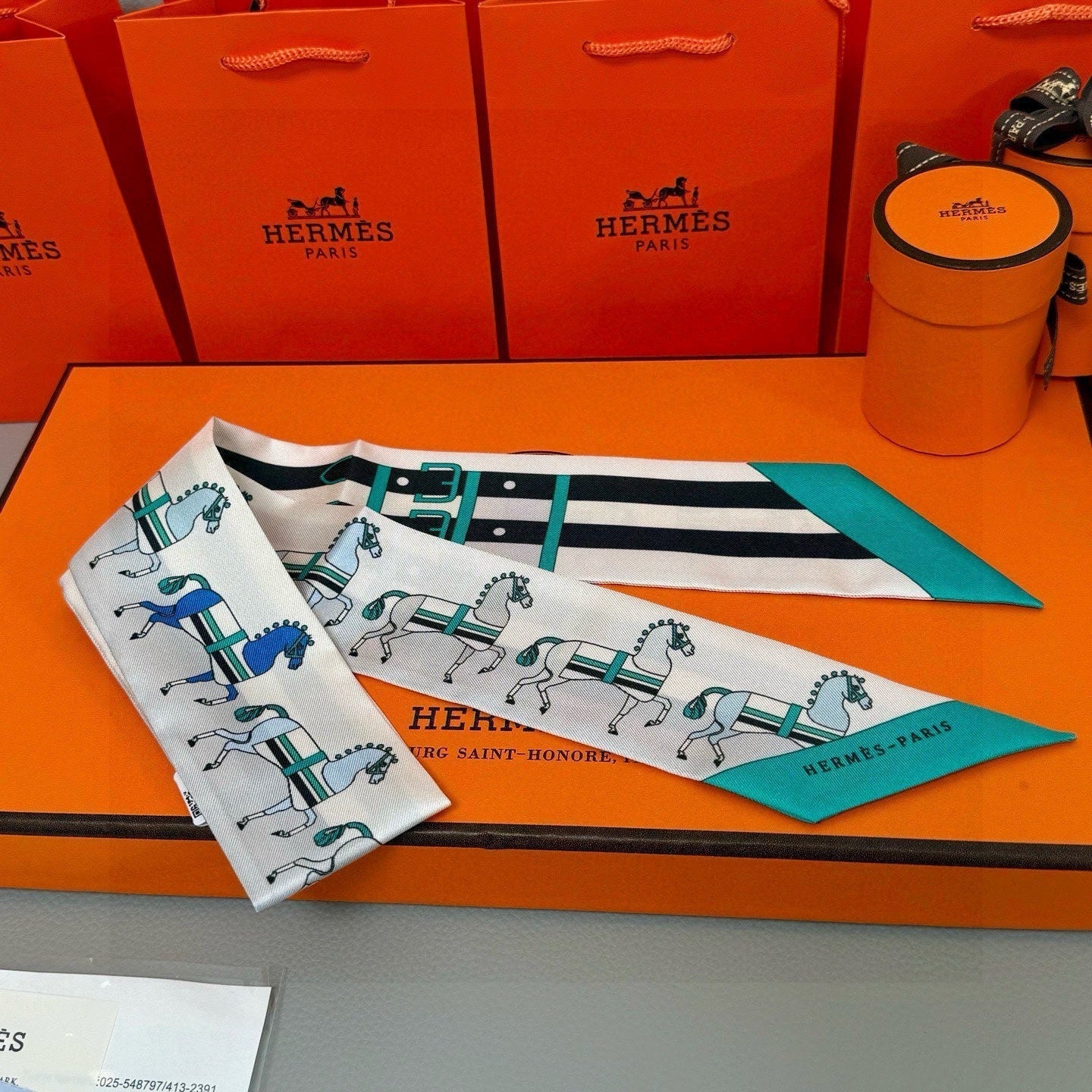 HERMES 25S TWILLY 86 IN SILK 989356