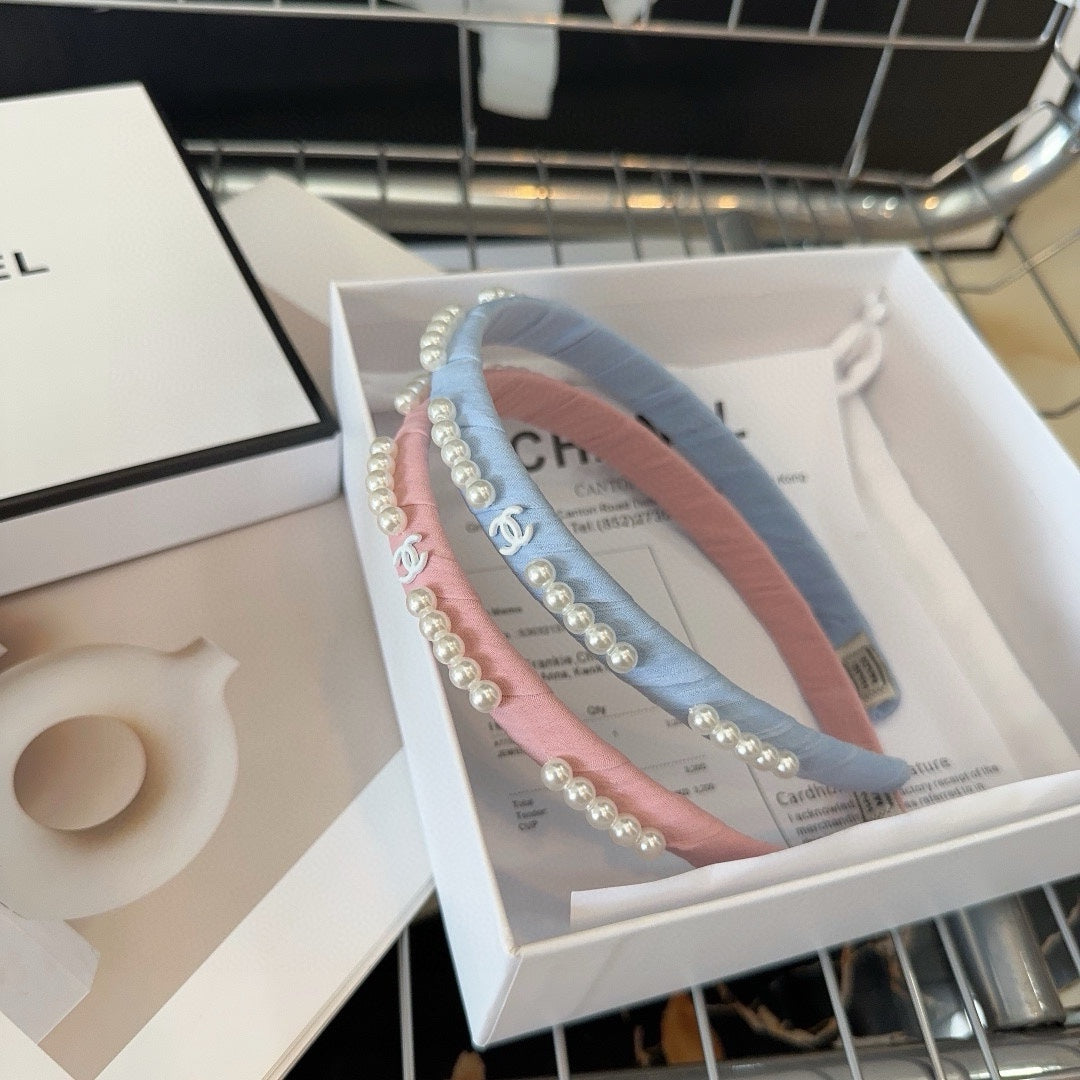 HEADBAND BLUSH PINK SILK 168621