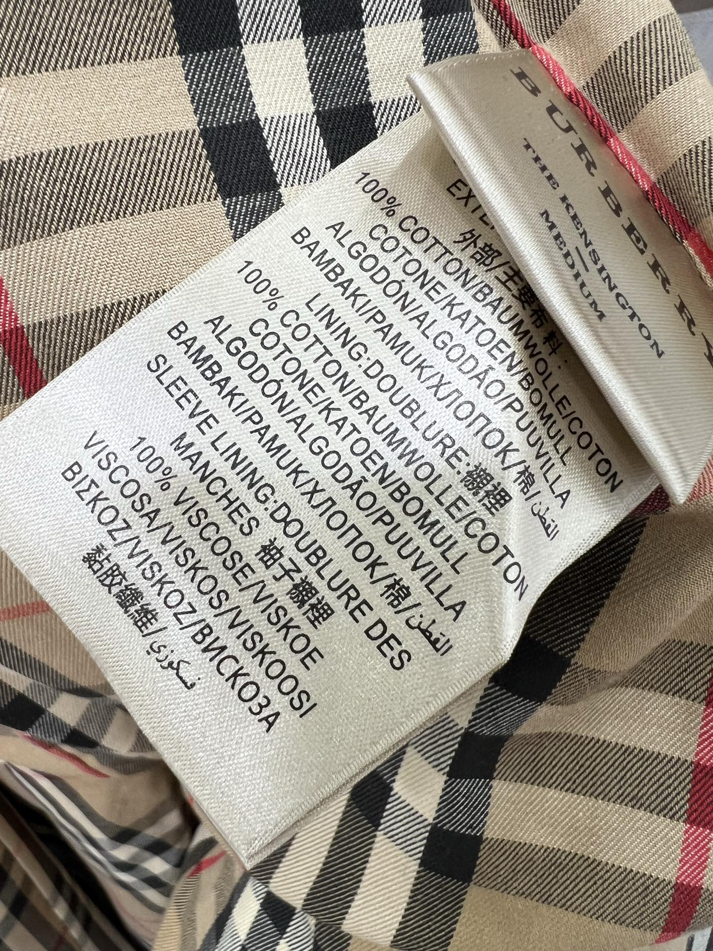 Burberry Style Plaid Trench Coat – Style 275085