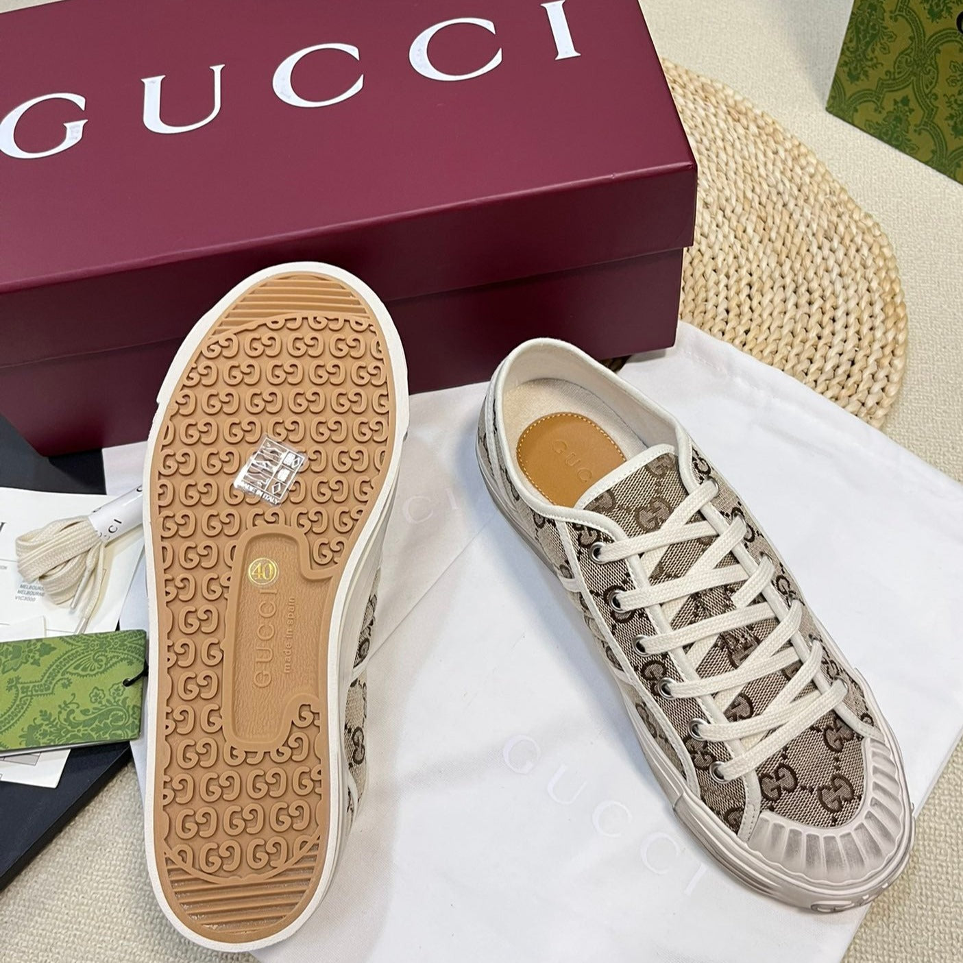 GG Sneaker Julio Canvas Sneakers Beige Caro