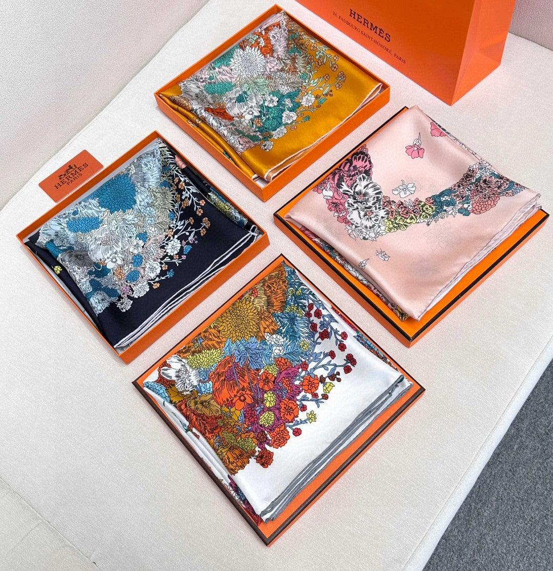 HERMES 25S SCARF 90 IN SILK 729029