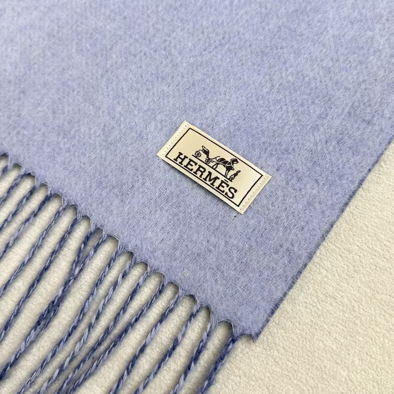 HERMES 25S SCARF 190 IN CASHMERE 986001