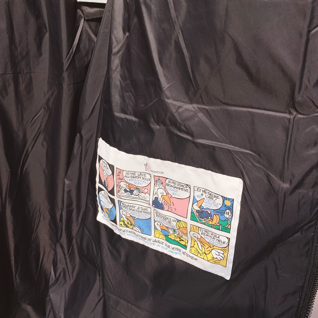 Women’s Luxury Moncler-Style Long Puffer Coat with Shearling Trim and Hood-Style256