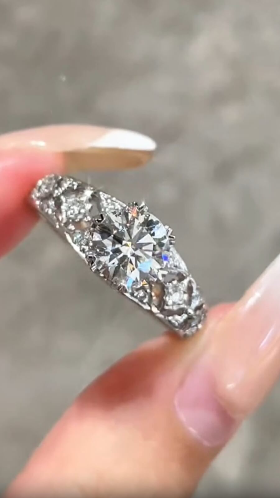 1.00ct Lab-Grown Diamond Style-Buccellati-Inspired| IGI Certified | PT950 Platinum