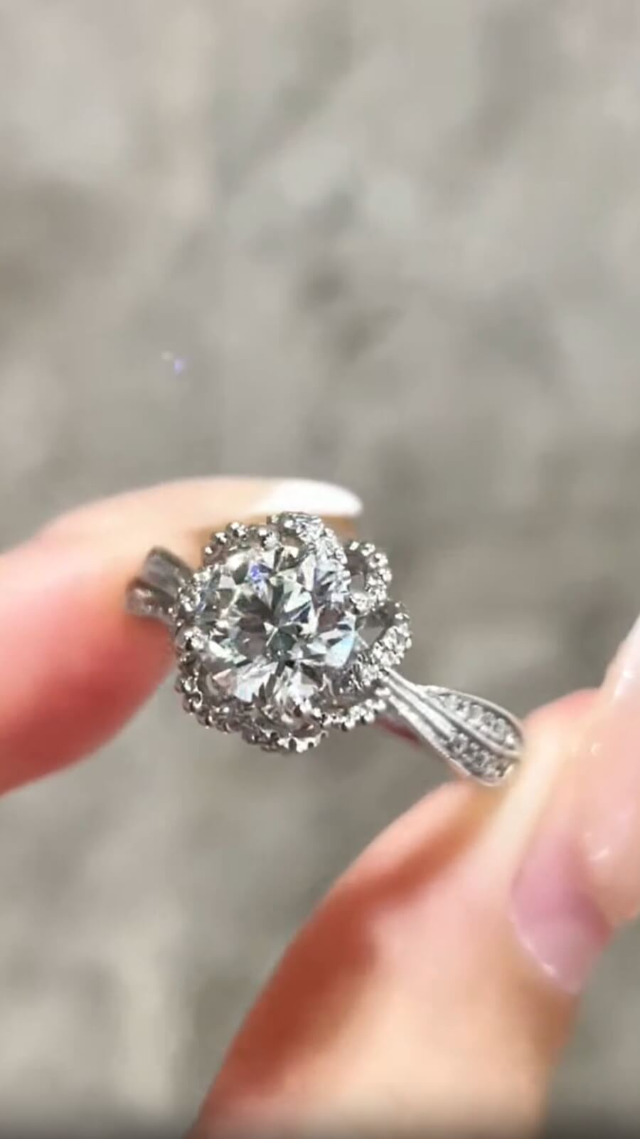 1.00ct Lab-Grown Diamond Style-Cinderella| IGI Certified | PT950 Platinum