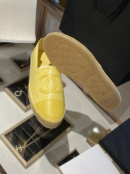 ESPADRILLES YELLOW LAMBSKIN
