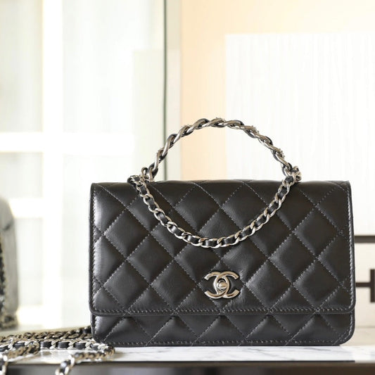 Chanel Style 19 Wallet On Chain Lambskin Black-Style211