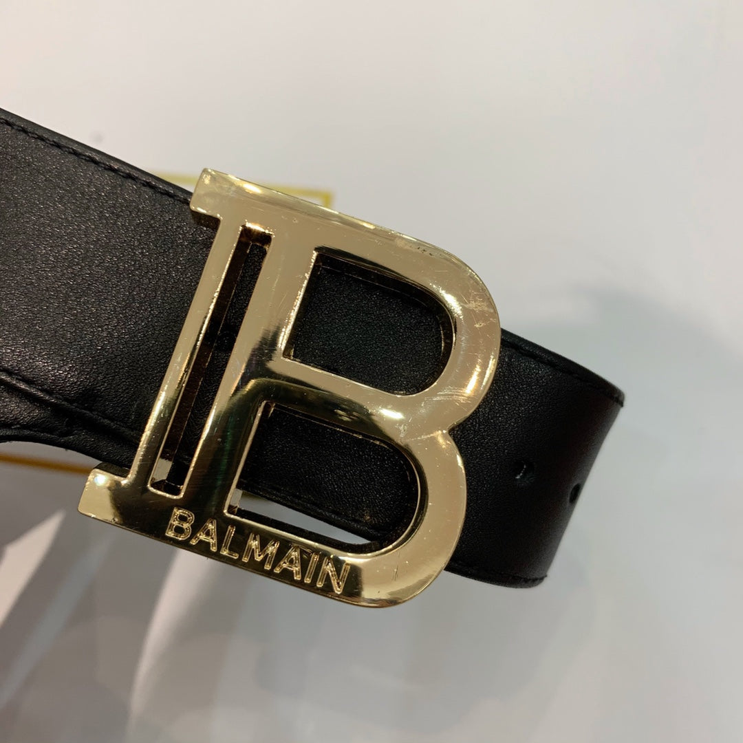 BALMAIN 25S THIN STRAP HIGH HEELS 105MM IN BLACK CALFSKIN GOLD HARDWARE