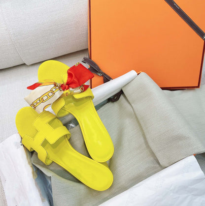 0asis Sandal Epsom Calfskin Lemon