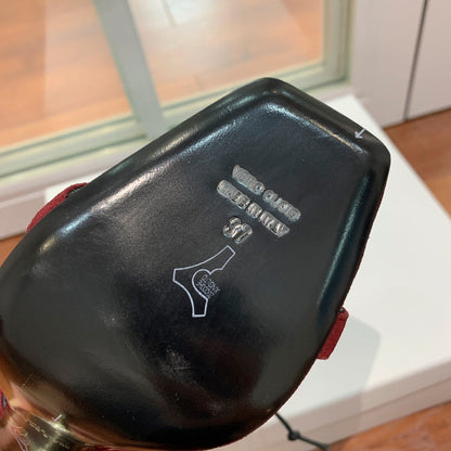 BALMAIN 25S HIGH HEELS 95MM IN OXBLOOD SUEDE WITH PEARL