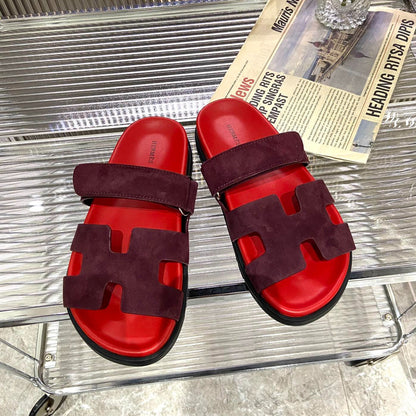 CHYPRE SANDAL CHERRY MIX JAM SUEDE