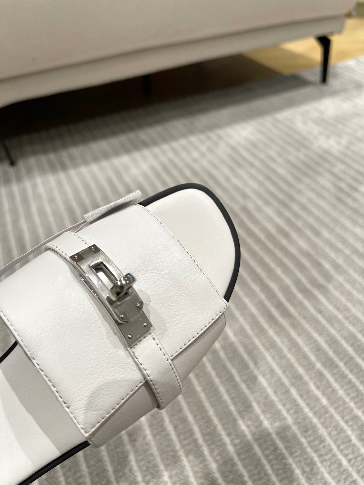 GABRIEL SANDAL WHITE CALFSKIN