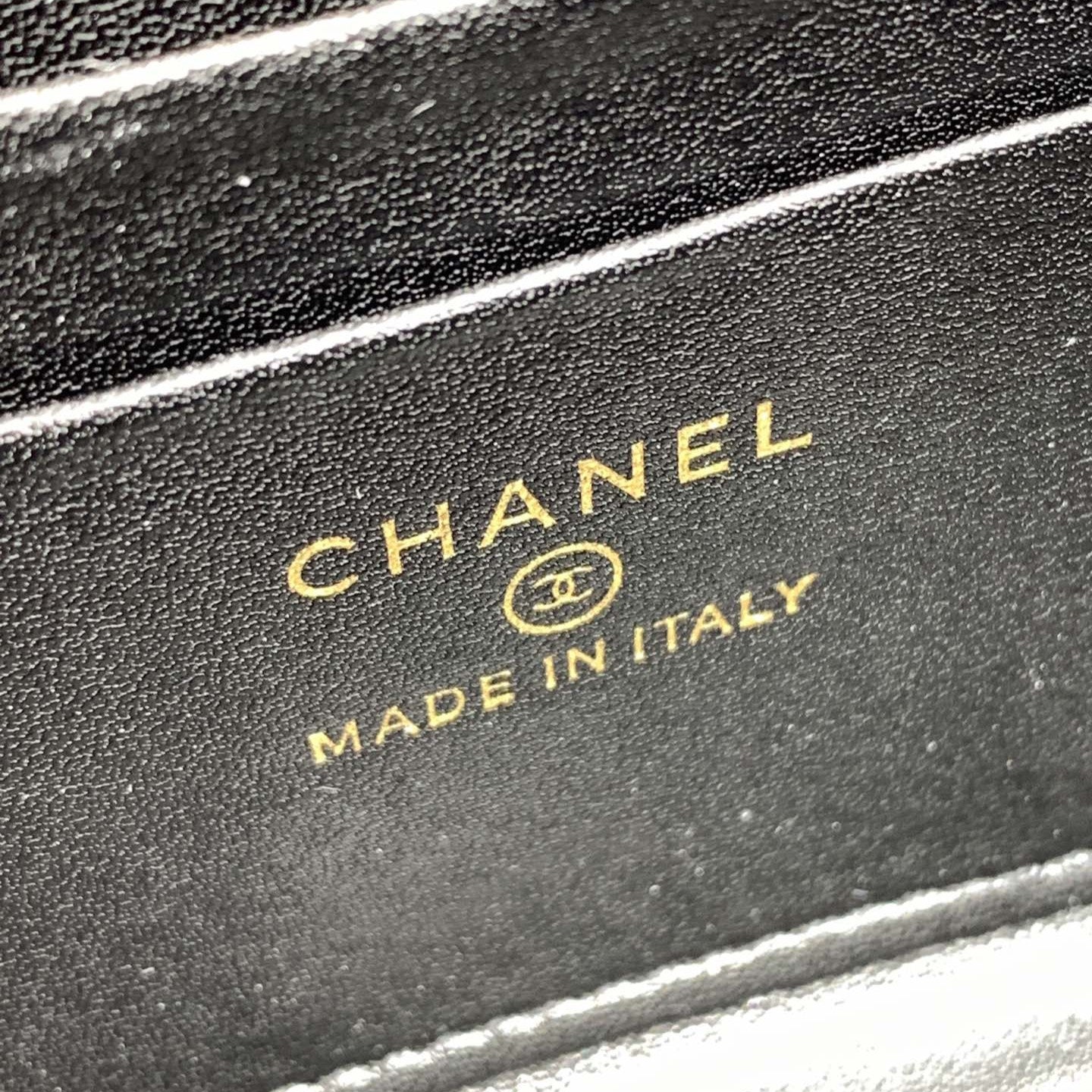 Chanel Style Mini Flap Bag 19cm Black Caviar Gold Hardware – Style219