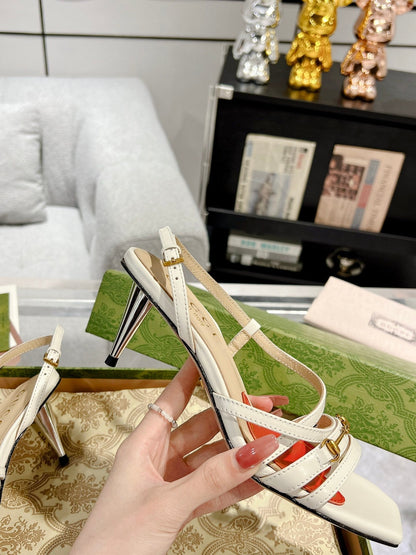 HIGH HEEL 65MM IN WHITE CALFSKIN WITH RED HEART