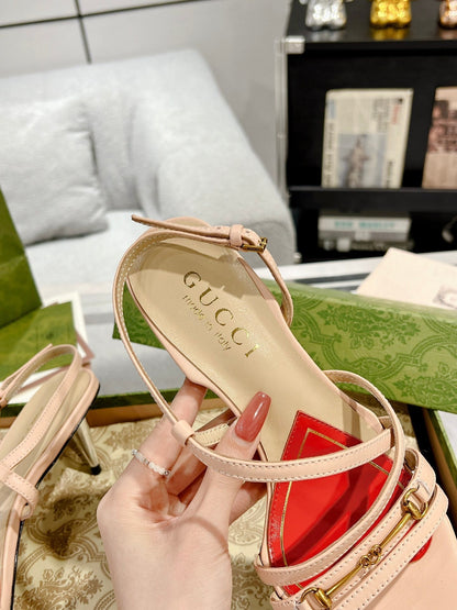 HIGH HEEL 65MM IN TAN BEIGE CALFSKIN WITH RED HEART