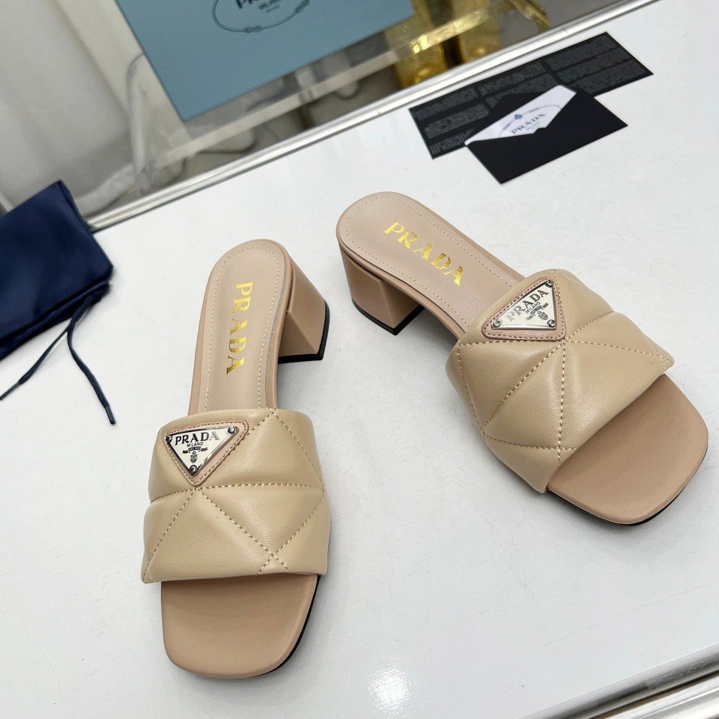 PRA EMBROIDERED SANDALS 45 BEIGE LAMBSKIN