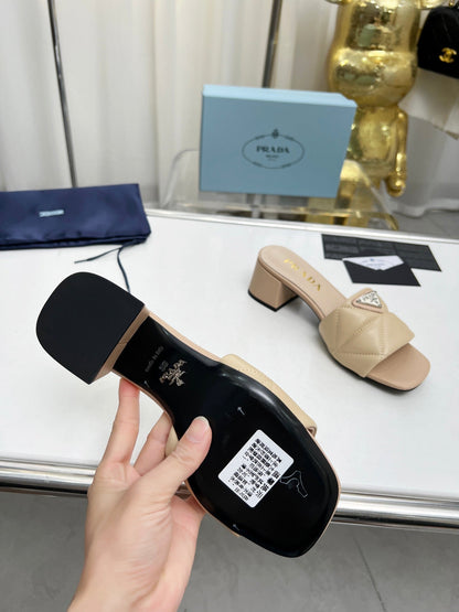 PRA EMBROIDERED SANDALS 45 BEIGE LAMBSKIN