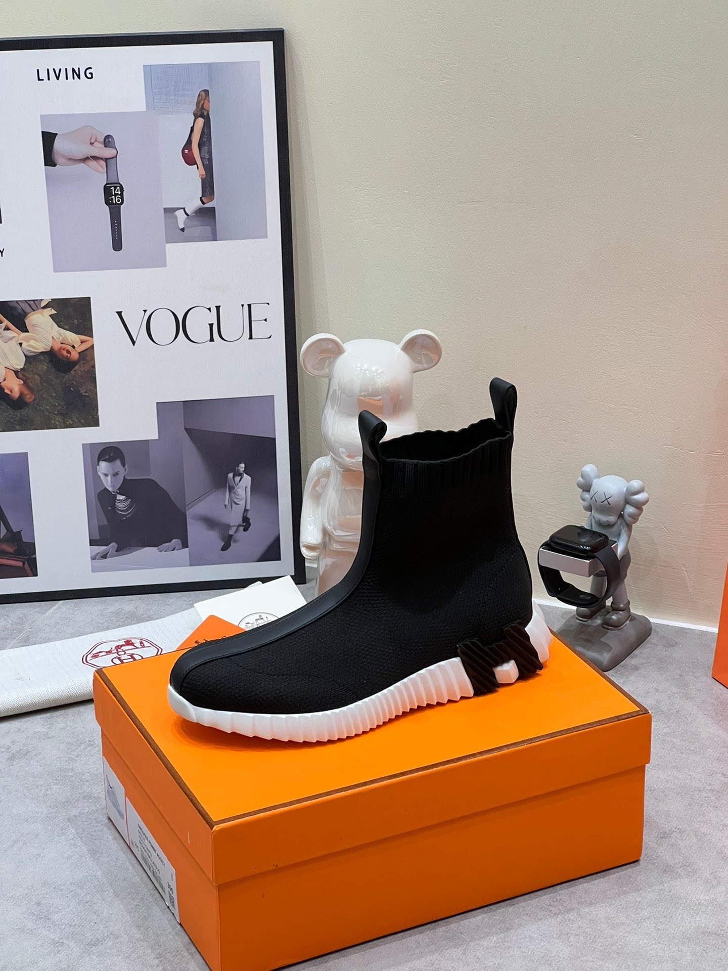 H FUN CLASSIC SNEAKER STYLISH BLACK FABRIC