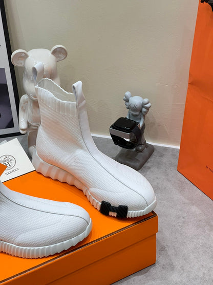 H FUN CLASSIC SNEAKER STYLISH WHITE FABRIC