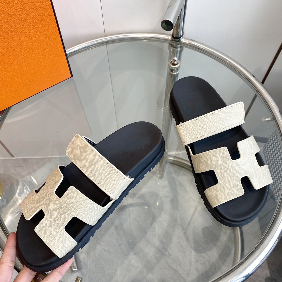 CHYPRE EPSOM Sandal white Leather