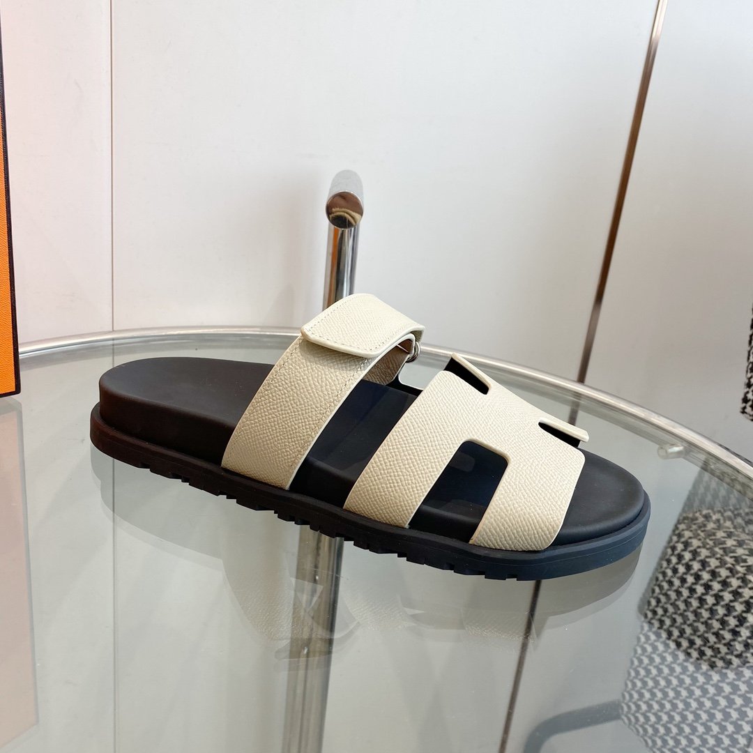 CHYPRE EPSOM Sandal white Leather