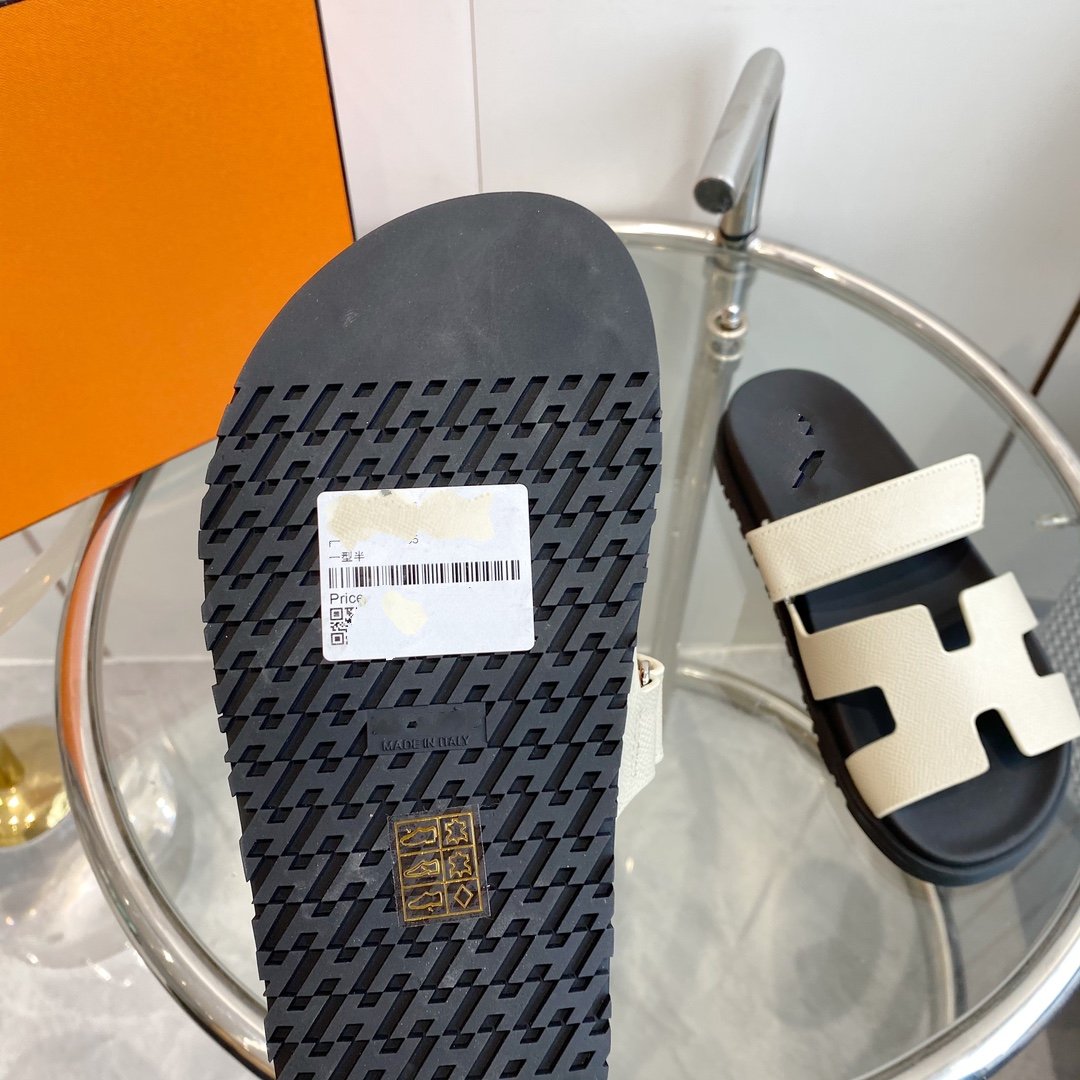 CHYPRE EPSOM Sandal white Leather