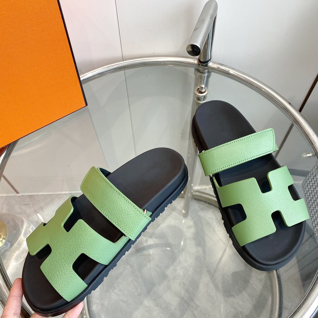 CHYPRE EPSOM Sandal light green Leather