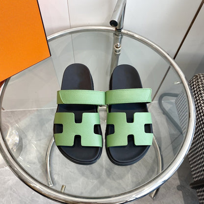 CHYPRE EPSOM Sandal light green Leather