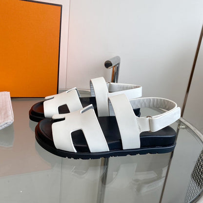 Genius Sandal White Leather