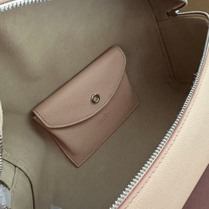 EXTRA BAG L27 IN PEACH PINK SMOOTH CALFSKIN WITH SILVER HARDWARE