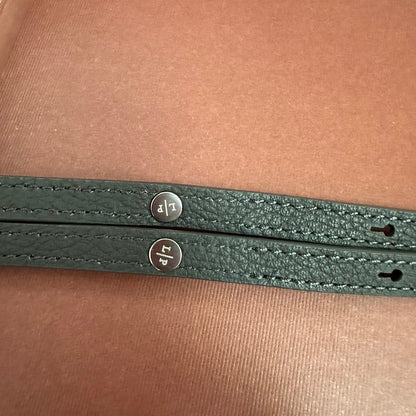 EXTRA POCKET BACKPACK L23.5 IN GRAY CALFSKIN WITH SILVER HARDWARE