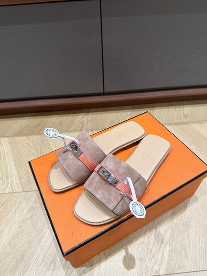 GABRIEL SANDAL PASTEL PINK SUEDE