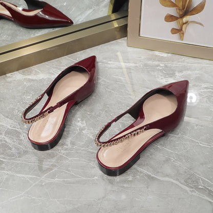 GG  Signoria Ballet Flat red wine