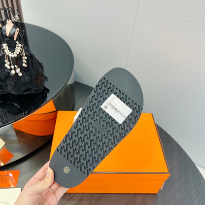 CHYPRE SANDAL WHITE MIX BLACK CALFSKIN SPECIAL