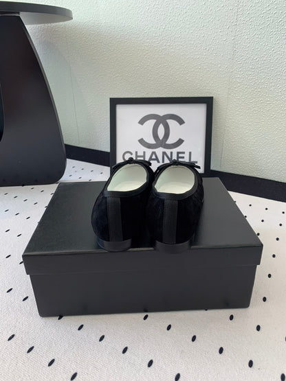 BALLET FLAT BLACK VELVET