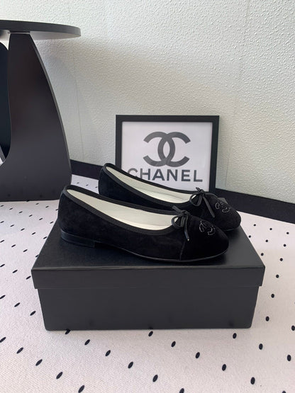 BALLET FLAT BLACK VELVET