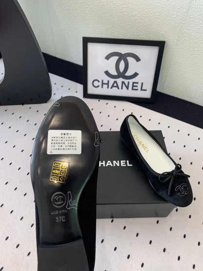 BALLET FLAT BLACK VELVET