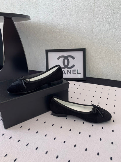 BALLET FLAT BLACK VELVET