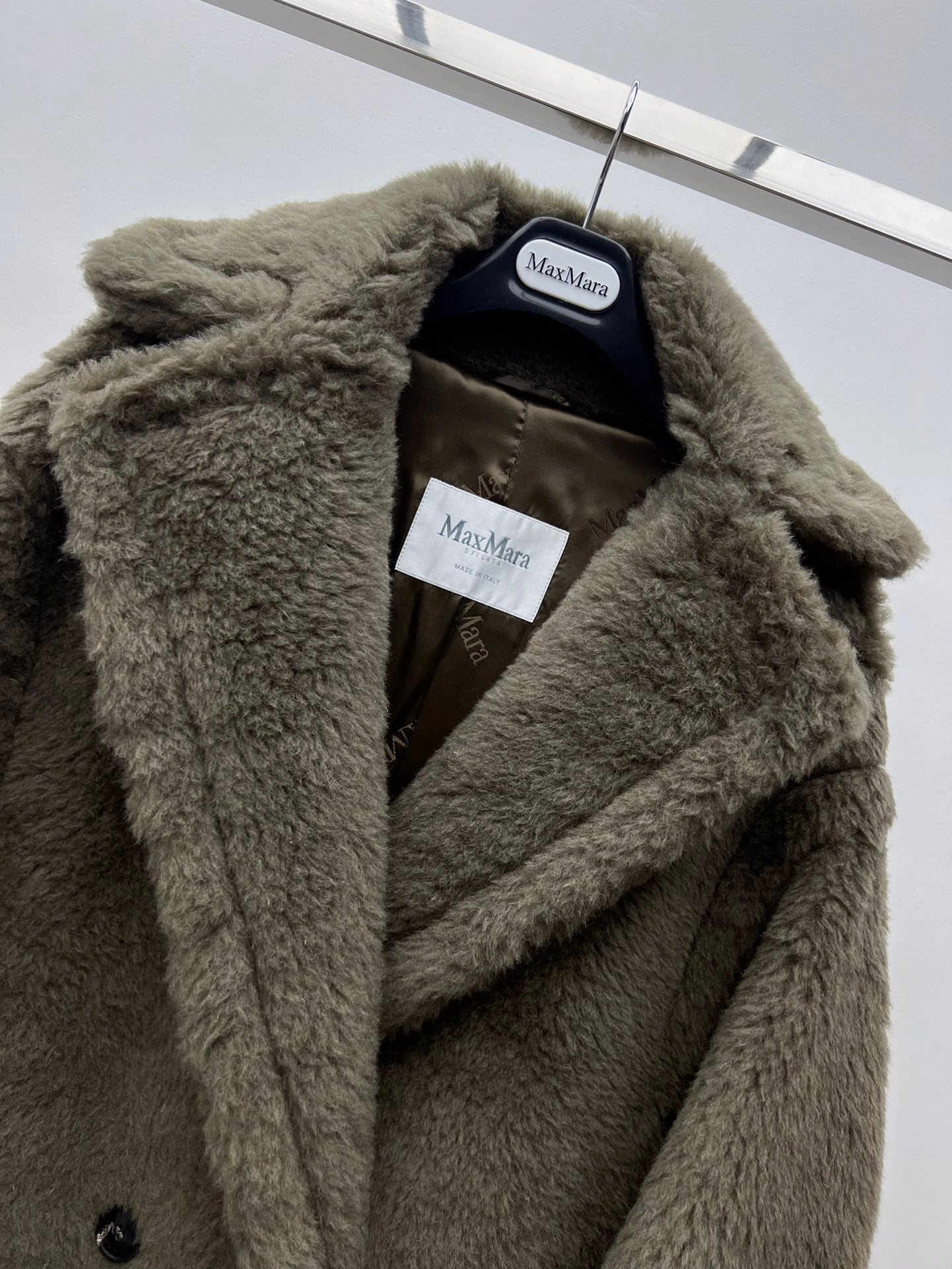 Women’s Max Mara Style Long Teddy Bear Coat – Style 111