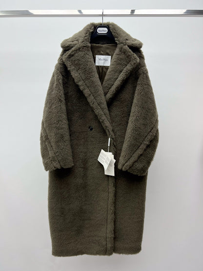 Women’s Max Mara Style Long Teddy Bear Coat – Style 111