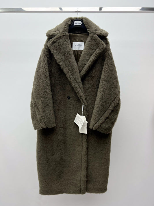 Women’s Max Mara Style Long Teddy Bear Coat – Style 111